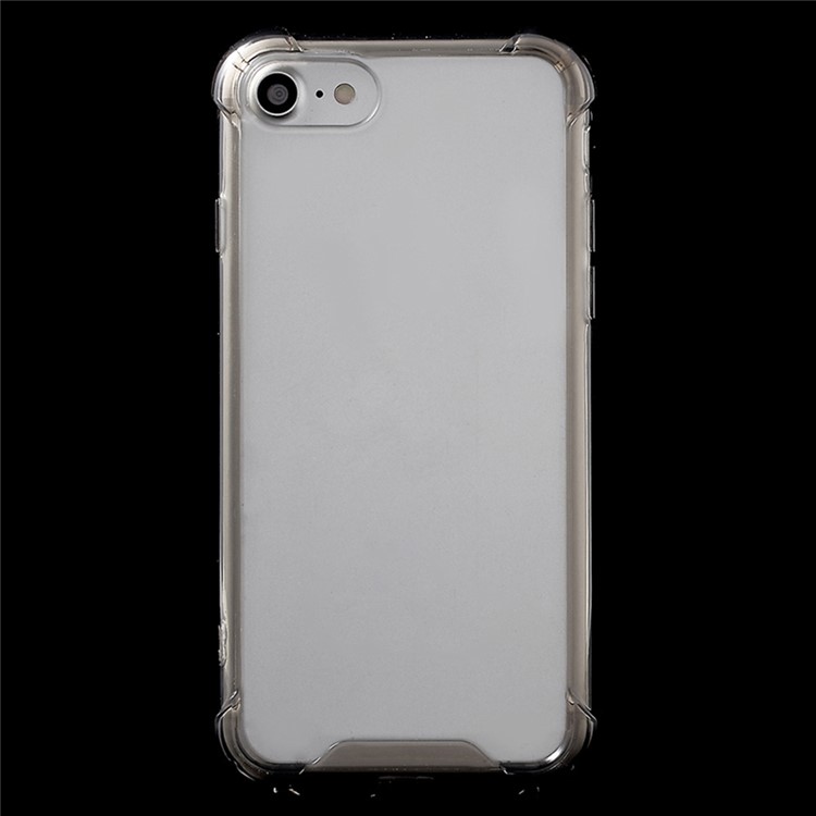 TPU Antichoc TPU Bords CLACE CLOSE DE TÉLÉPHONE ACRYLIQUE POUR L'IPHONE 8/7 4,7 Pouces - Gris-2