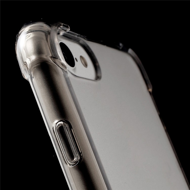 TPU Antichoc TPU Bords CLACE CLOSE DE TÉLÉPHONE ACRYLIQUE POUR L'IPHONE 8/7 4,7 Pouces - Gris-5