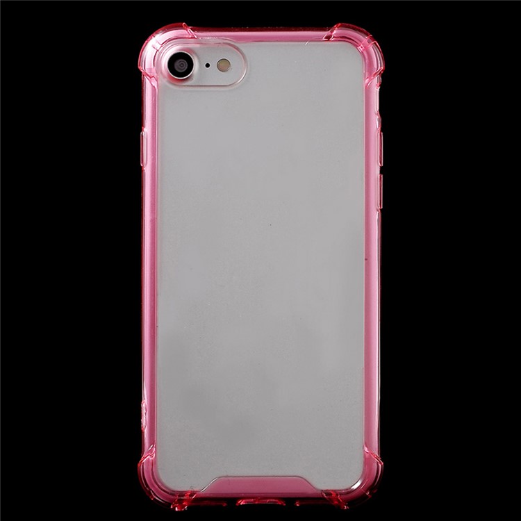 Bords TPU Résistant À La Goutte CLACE ACRYLIQUE HYBRIDE POUR POUR L'IPHONE 8/7 4,7 Pouces - Rose-2
