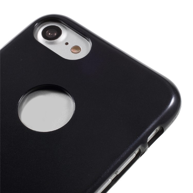MERCURY GOOSPERY i JELLY Metallic TPU Gel Case for iPhone 7 4.7 (with Logo Cutout) - Black-3