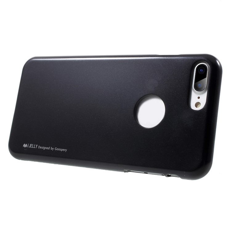 MERCURY GOOSPERY i JELLY Metallic TPU Case for iPhone 7 Plus 5.5 (with Logo Cutout) - Black-3
