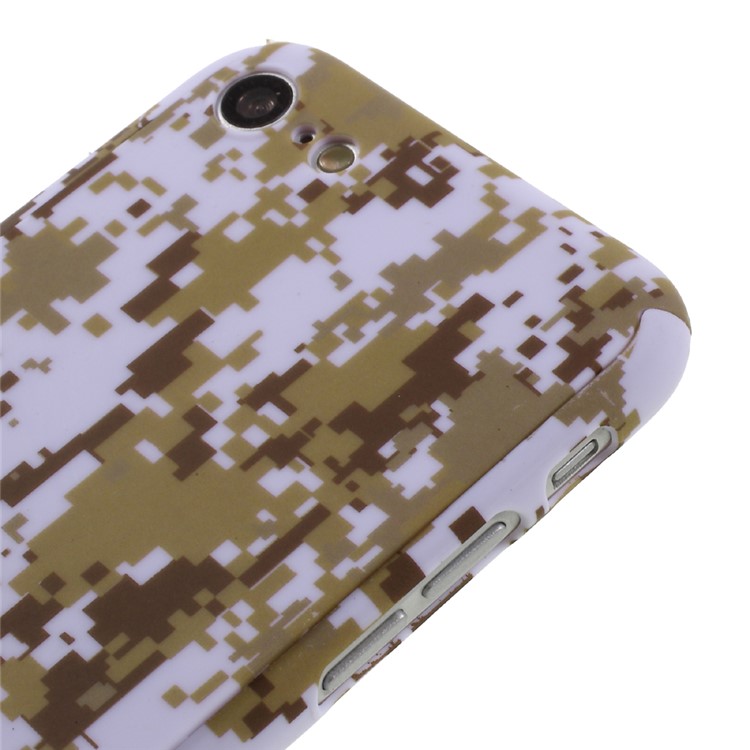 Camouflage Design Full Protection Hard Phone Case for iPhone 7 + Tempered Glass Screen Protector - Digital Camouflage-3