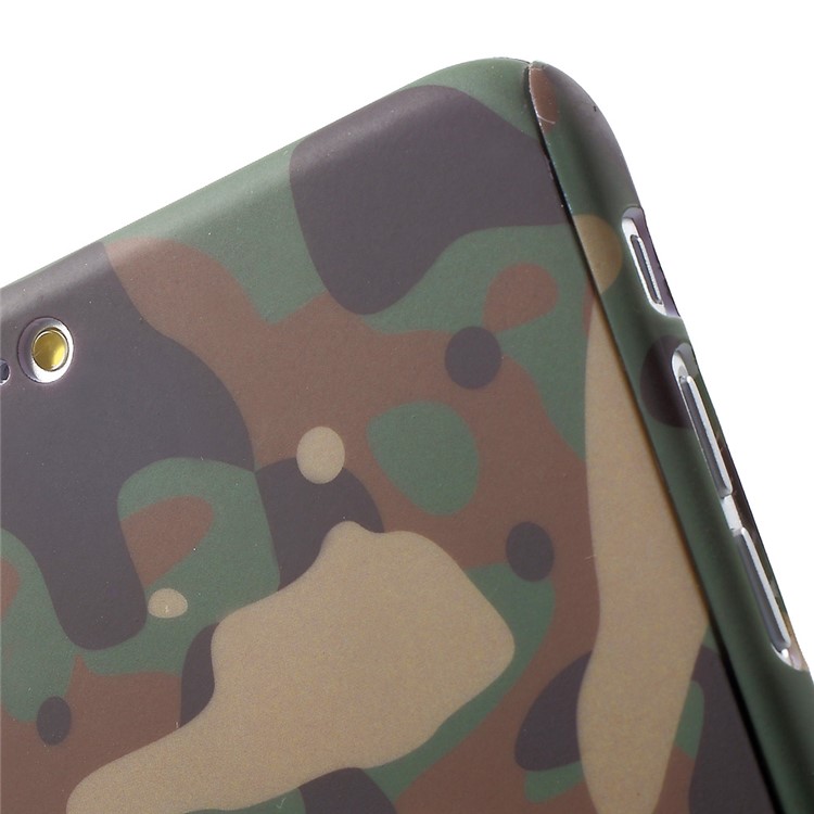 Full Protection 2-piece Hard Case for iPhone 6s 6 + Tempered Glass Screen Protector - Woodland Camouflage-5