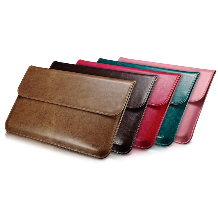 ICARER Echtes Leder Ärmel Tasche für MacBook Air 13,3-Zoll / iPad Pro 12,9-Aufgang-6