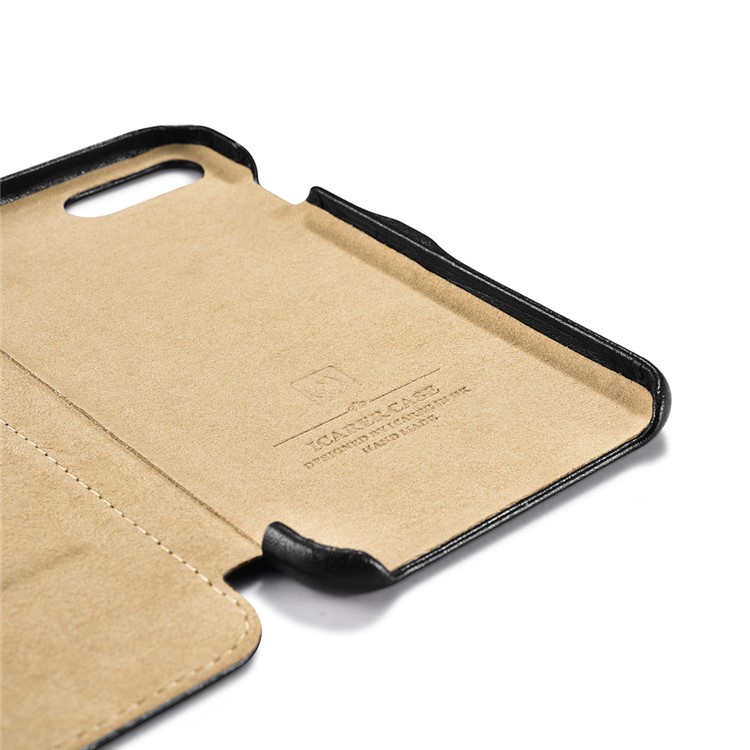 ICARER Luxury Series Genuine Leather Magnetic Flip Case for iPhone 7 Plus 5.5 Inch - Black-14