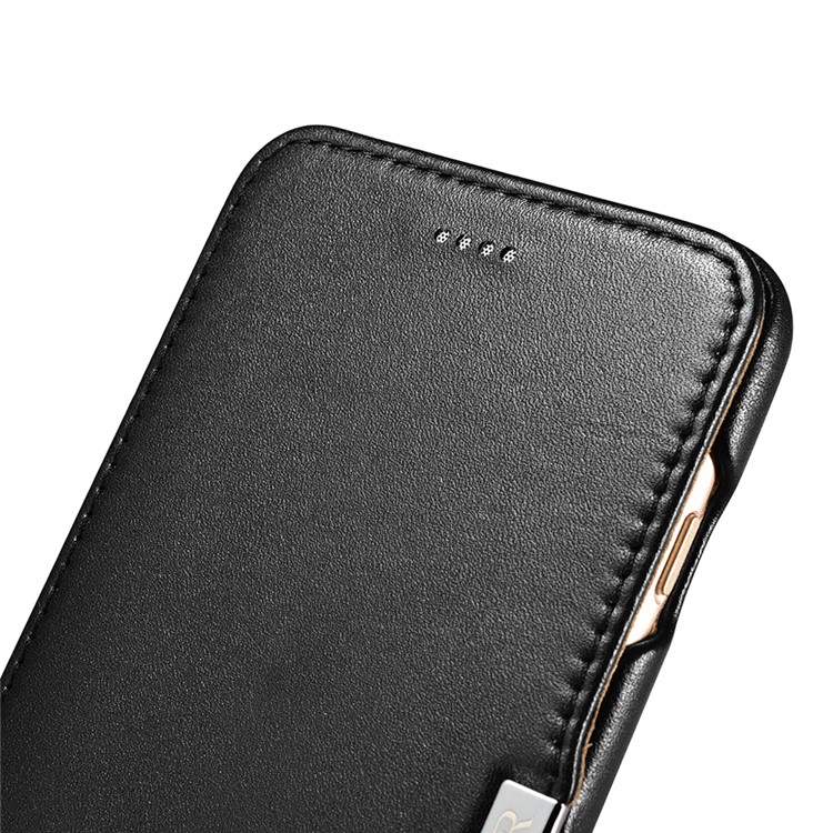 ICARER Luxury Series Genuine Leather Magnetic Flip Case for iPhone 7 Plus 5.5 Inch - Black-16