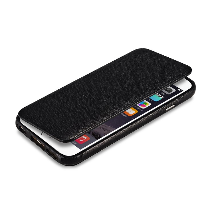 ICARER 2-in-1 Detachable Genuine Leather Shell + Hard Phone Case for iPhone 6S Plus / 6 Plus - Black-6