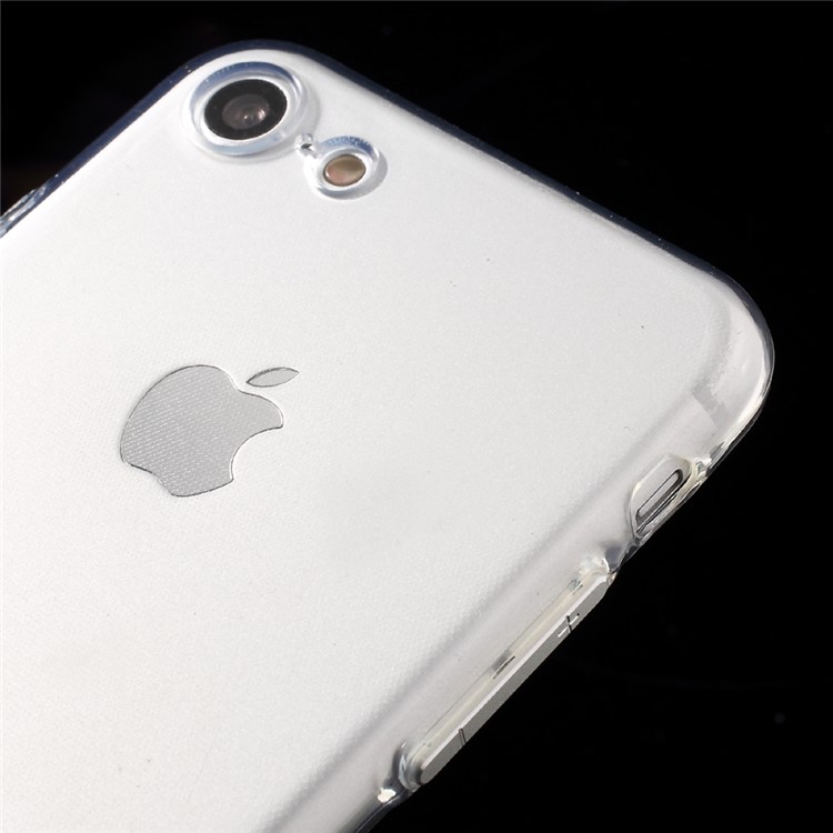 ROAR KOREA Clear TPU Phone Case with Metal Button Covers for iPhone 7 4.7 inch - Silver-3