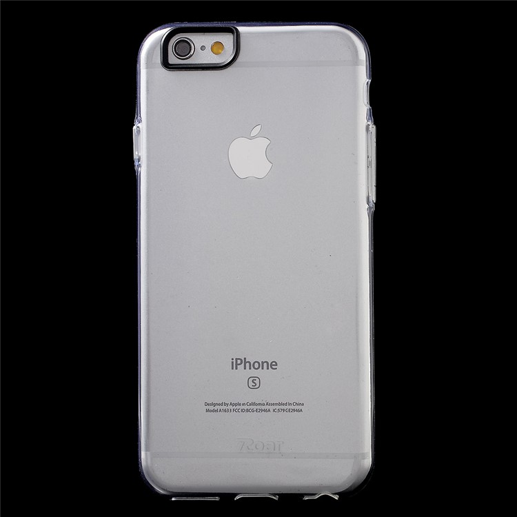 ROAR KOREA Clear TPU Soft Case with Metal Button Covers for iPhone 6s Plus/6 Plus - Silver-2