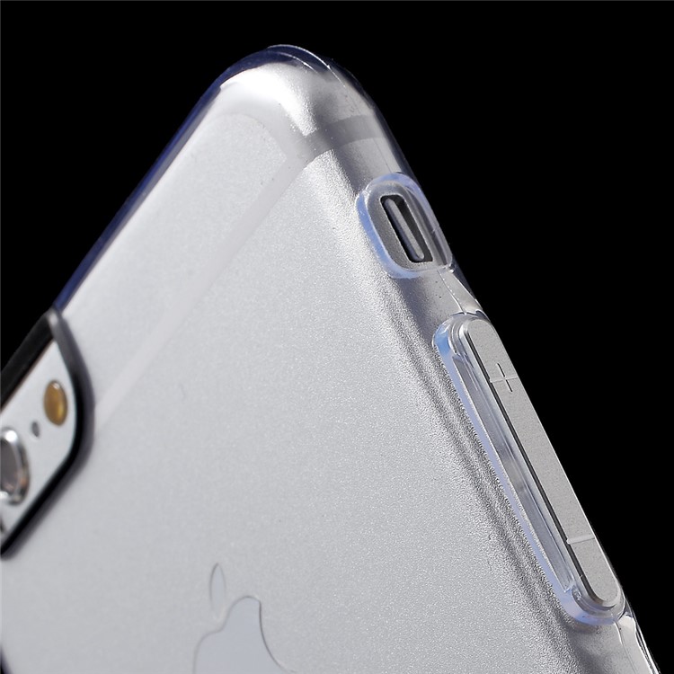 ROAR KOREA Clear TPU Soft Case with Metal Button Covers for iPhone 6s Plus/6 Plus - Silver-4