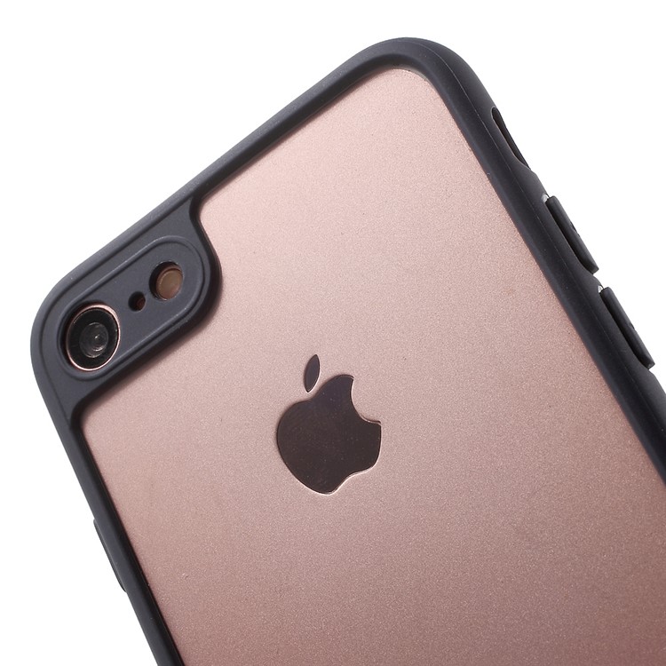 Ultra Thin Clear PC + TPU Mobile Cover for iPhone 7 4.7 Inch - Black-4