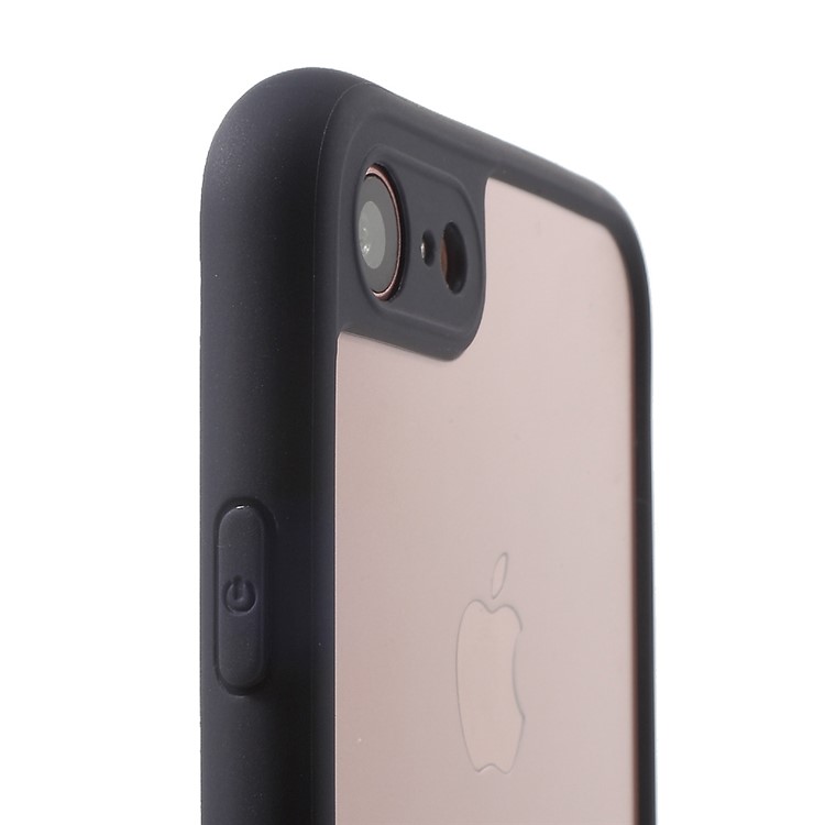 Ultra Thin Clear PC + TPU Mobile Cover for iPhone 7 4.7 Inch - Black-5