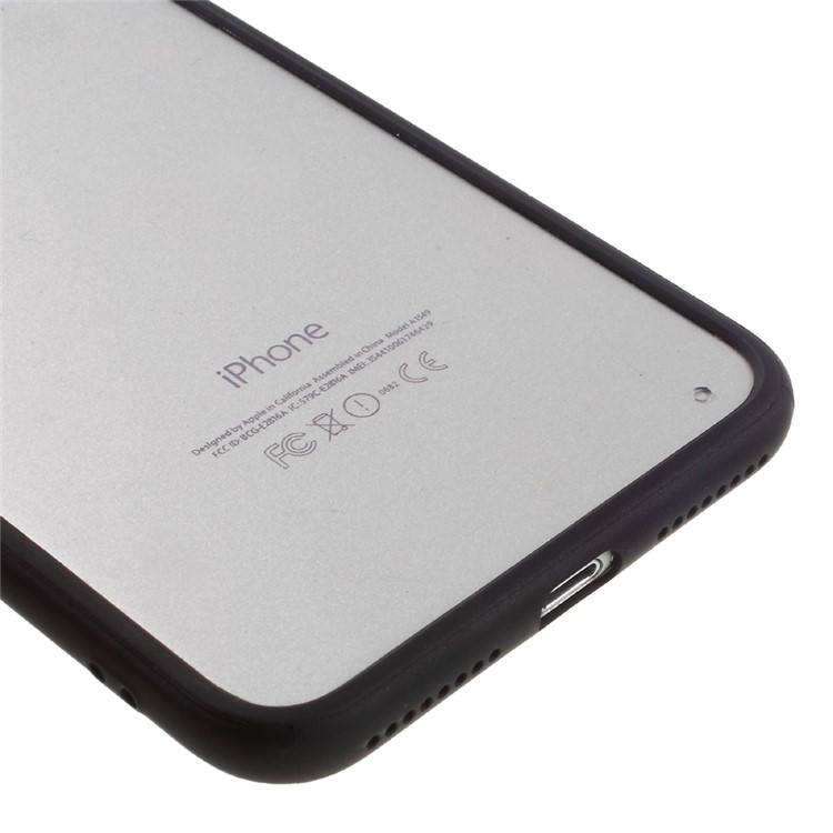 Ultrathin Clear PC + TPU Phone Case for iPhone 7 Plus 5.5 Inch - Black-4
