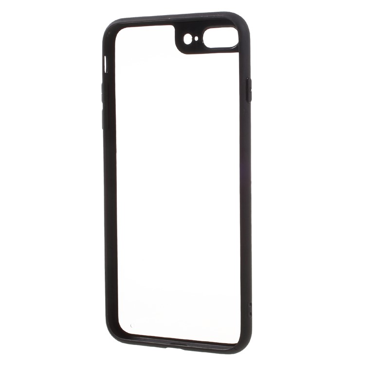 Ultrathin Clear PC + TPU Phone Case for iPhone 7 Plus 5.5 Inch - Black-5