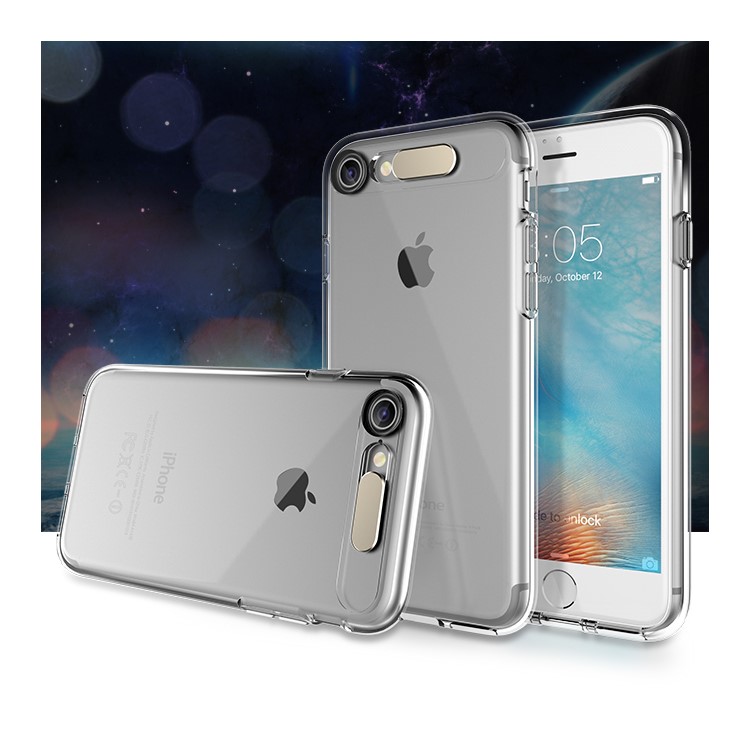 ROCK Call Lighting Soft TPU Phone Case for iPhone 7 - Transparent-2