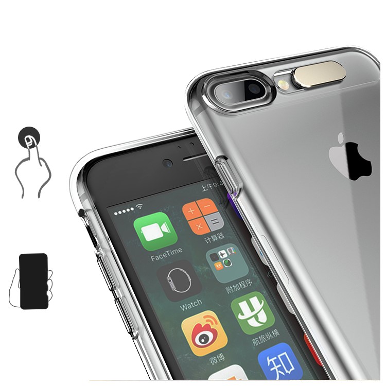 ROCK Call Lighting Soft TPU Phone Case for iPhone 7 Plus - Transparent-6