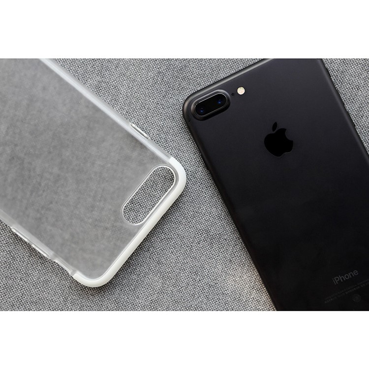 ROCK Frosted Modern PC + TPU Cell Phone Case for iPhone 7 Plus - Black-4