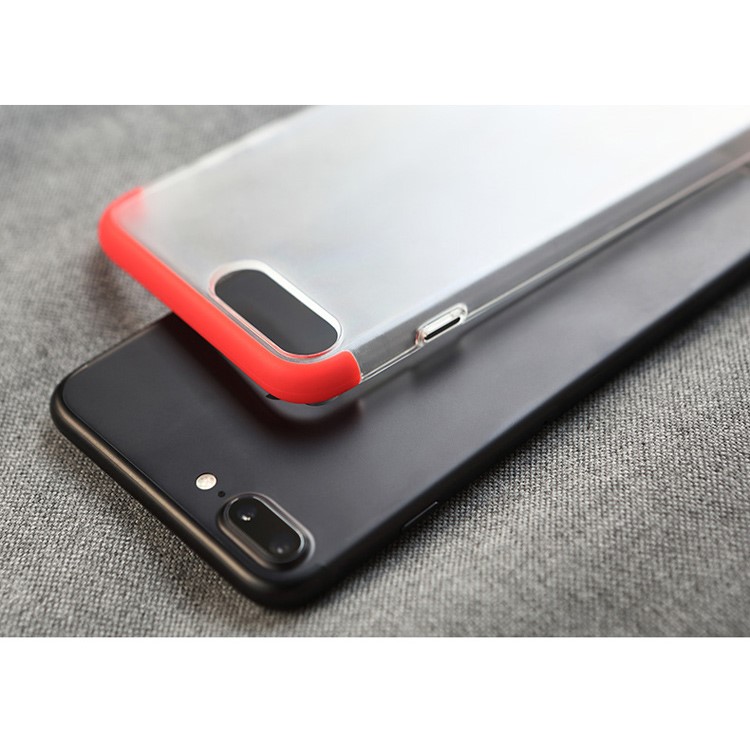ROCK Frosted Modern PC + TPU Cell Phone Case for iPhone 7 Plus - Black-5