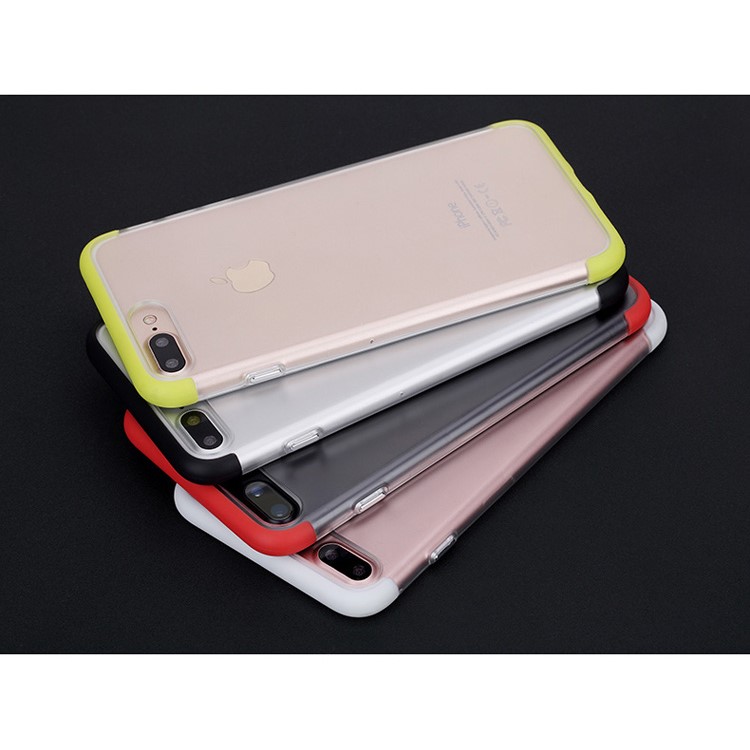 ROCK Frosted Modern PC + TPU Cell Phone Case for iPhone 7 Plus - Black-6