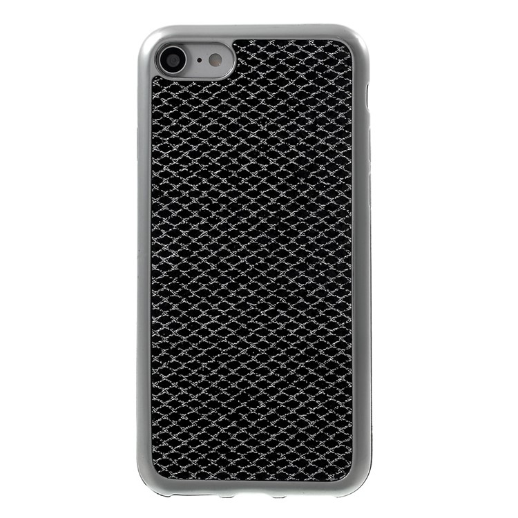 Glittery Sequins Electroplating TPU Back Case for Apple iPhone 7 (2016) - Black-2