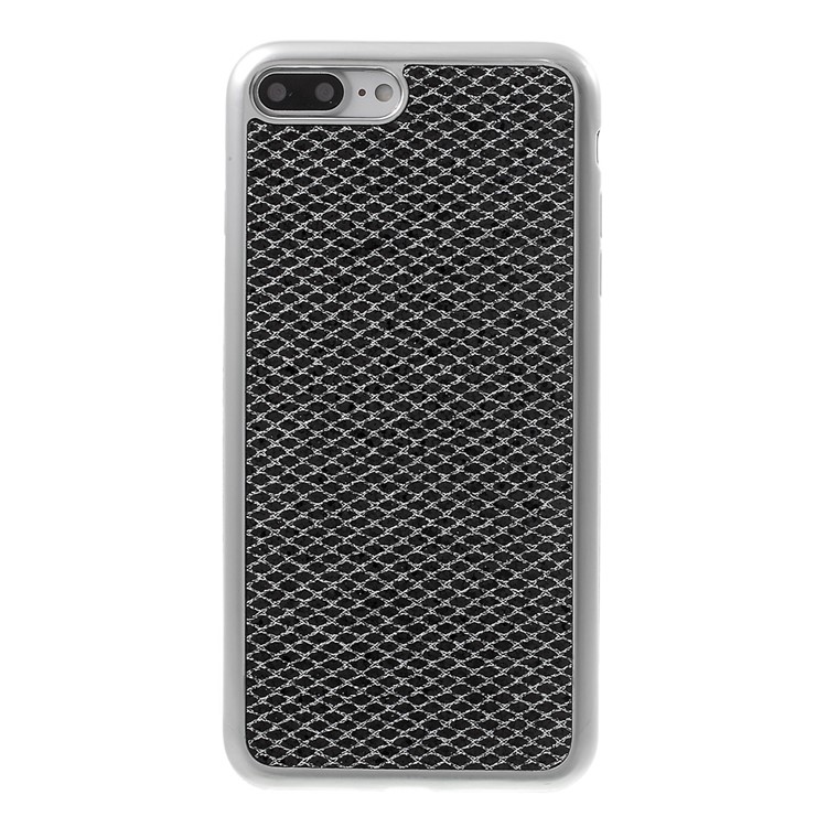 Glitter Sequins Electroplating TPU Case for iPhone 7 Plus - Black-2