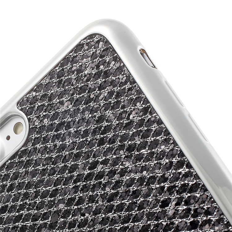 Glitter Sequins Electroplating TPU Case for iPhone 7 Plus - Black-4
