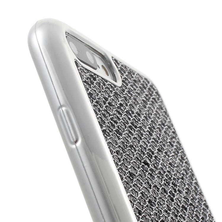 Glitter Sequins Electroplating TPU Case for iPhone 7 Plus - Black-5