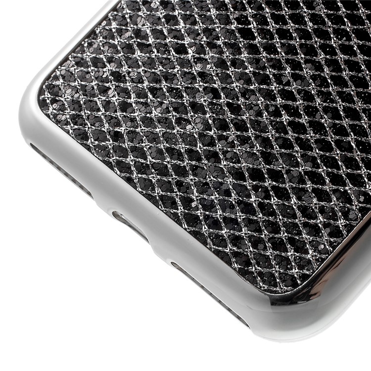 Glitter Sequins Electroplating TPU Case for iPhone 7 Plus - Black-7