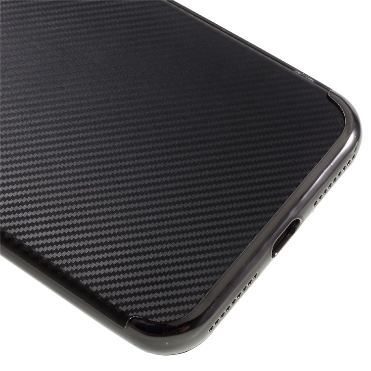 Carbon Fiber Plating Plastic + TPU 2-In-1 Phone Case for iPhone 7 Plus 5.5 Inch - Black-3