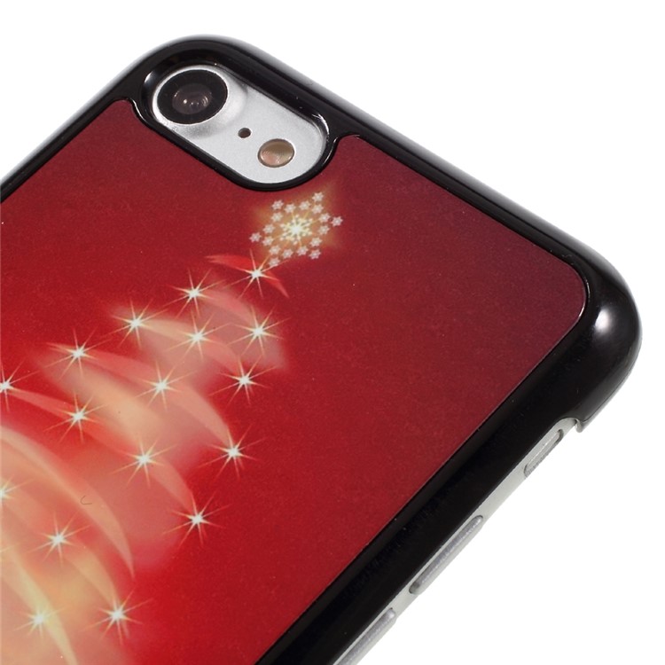 Metal Coated Hard PC Phone Case for iPhone 7 4.7 inch - Shiny Christmas Tree and Candies-4