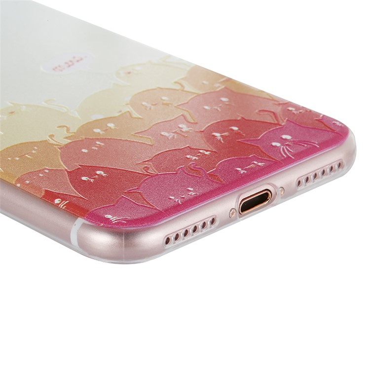 BENKS Memo Series Embossed TPU Cover Case for iPhone 7 4.7 Inch - Meow-2