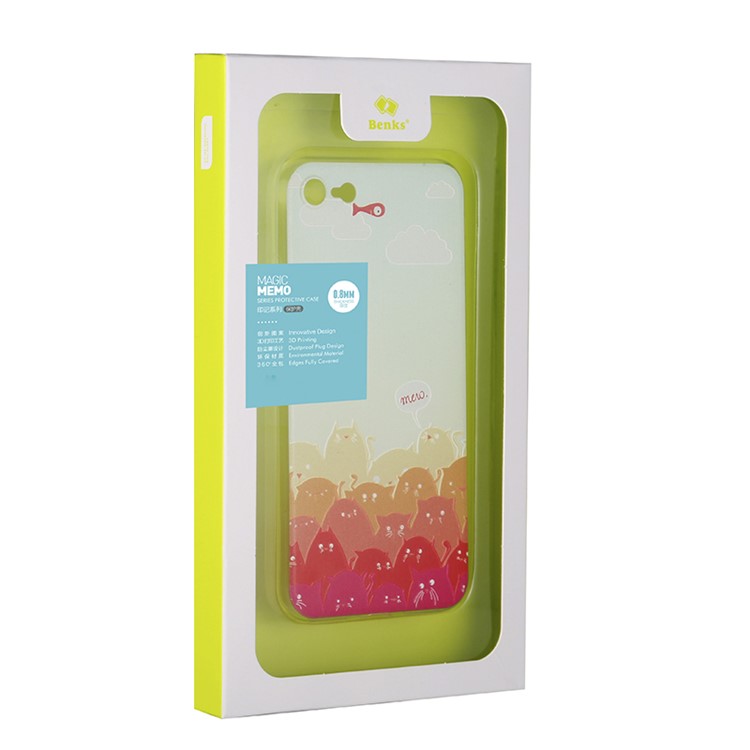 BENKS Memo Series Embossed TPU Cover Case for iPhone 7 4.7 Inch - Meow-5