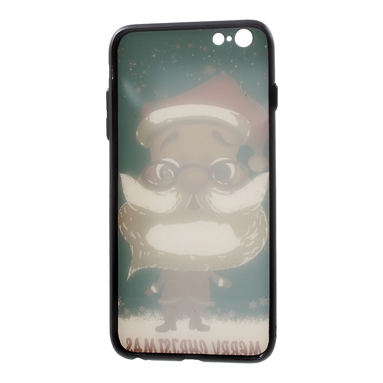 XINCUCO Merry Christmas Embossed PC TPU Hybrid Case for iPhone 6s 6 - Santa Claus Wearing Glasses-7