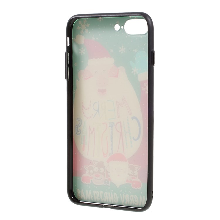 XINCUCO Merry Christmas Embossed PC TPU Hybrid Case for iPhone 7 Plus 5.5 - Laughing Santa Claus-6