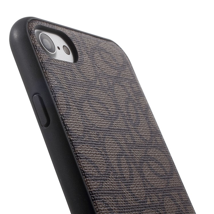 MUTURAL for iPhone 7 Elegant Leather Coated PC + TPU Phone Case - Black-7
