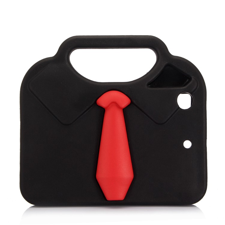3D Shirt Tie EVA Shockproof Handle Case with Kickstand for iPad mini 4/3/2/1 - Black-2
