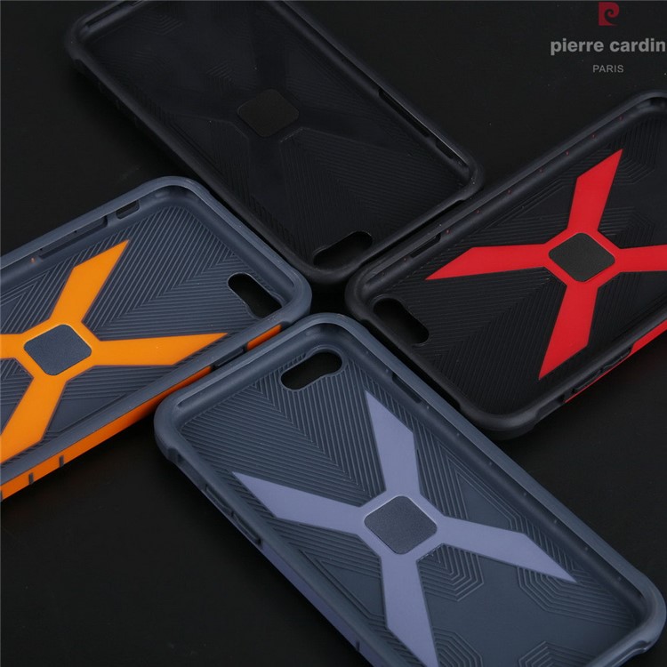PIERRE CARDIN Rugged Shockproof PC TPU Hybrid Case for iPhone 7 4.7 inch - Black-12