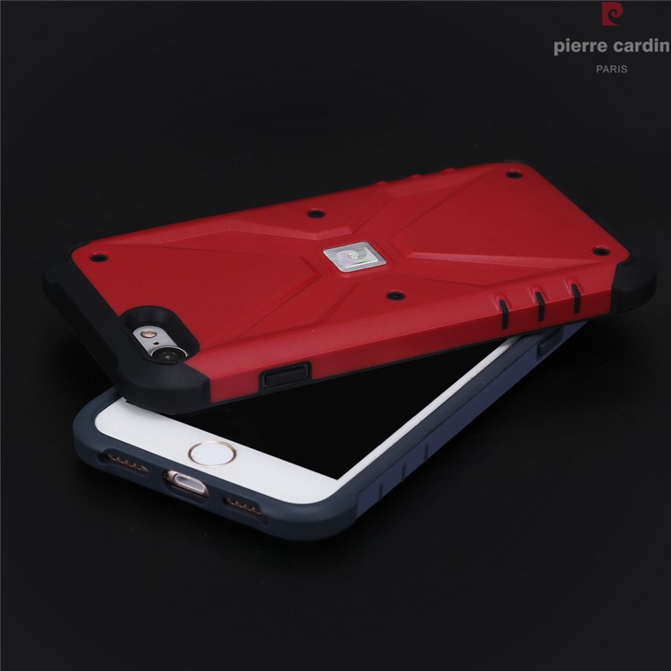 PIERRE CARDIN Rugged Shockproof PC TPU Hybrid Case for iPhone 7 4.7 inch - Black-7