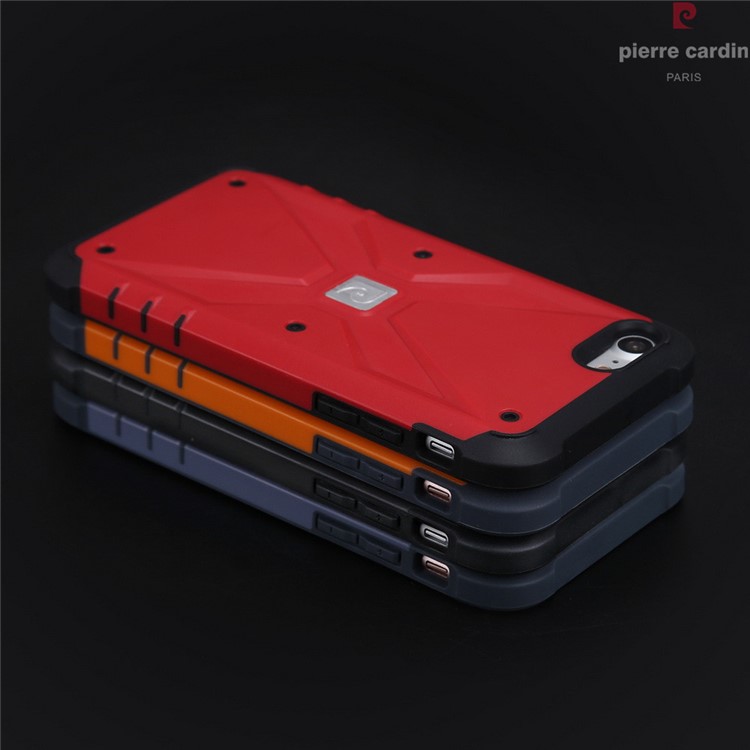 PIERRE CARDIN Rugged Shockproof PC TPU Hybrid Case for iPhone 7 4.7 inch - Black-9
