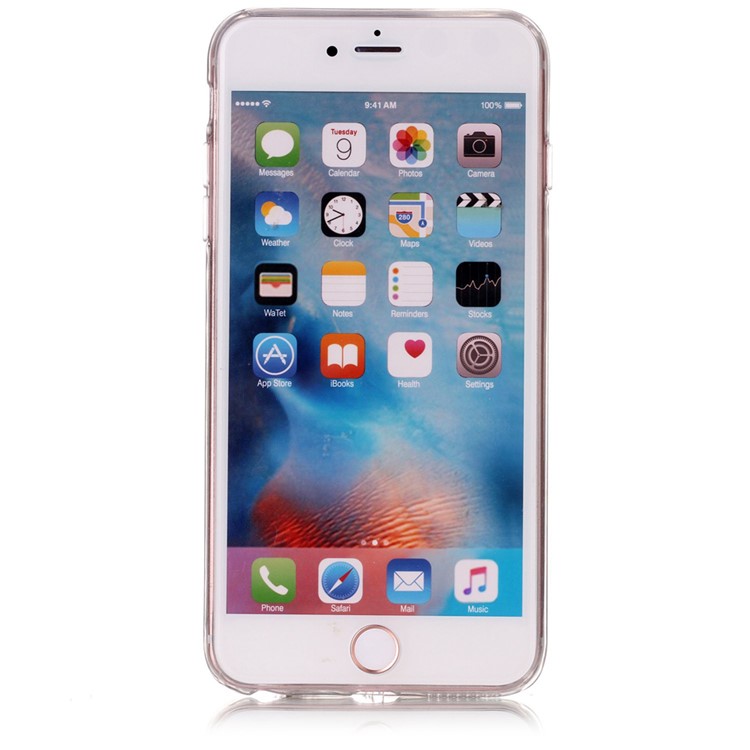 Marble Texture IMD Soft TPU Case for iPhone 6s Plus / 6 Plus - Black-3