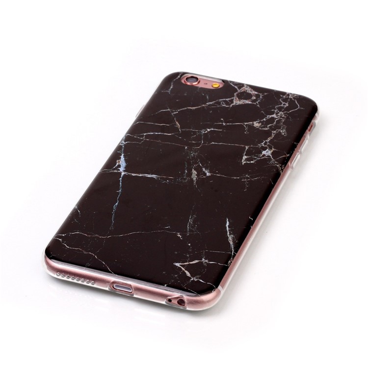 Marble Texture IMD Soft TPU Case for iPhone 6s Plus / 6 Plus - Black-4