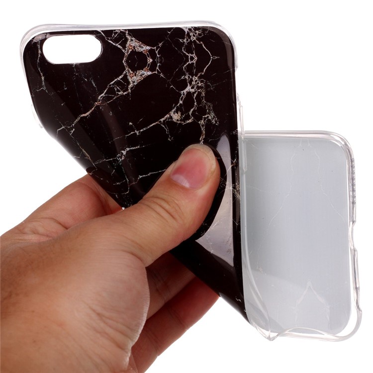 Marble Texture IMD Soft TPU Case for iPhone 6s Plus / 6 Plus - Black-6