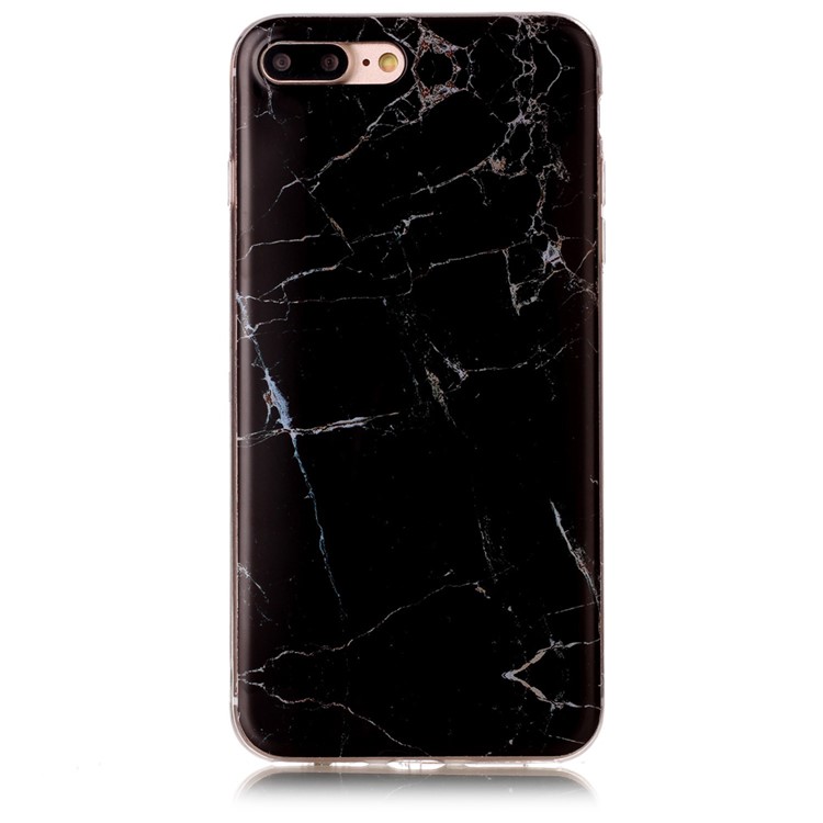 Housse en carton doux Soft TPU IMD pour iPhone 8 Plus / 5. 7 +5 inch - Noir-2