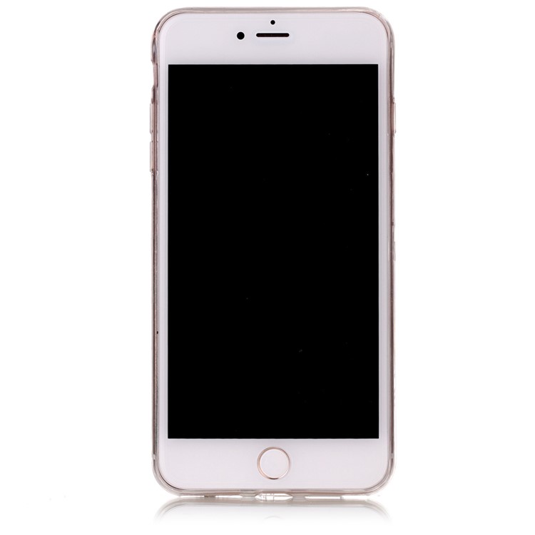 Housse en carton doux Soft TPU IMD pour iPhone 8 Plus / 5. 7 +5 inch - Noir-3