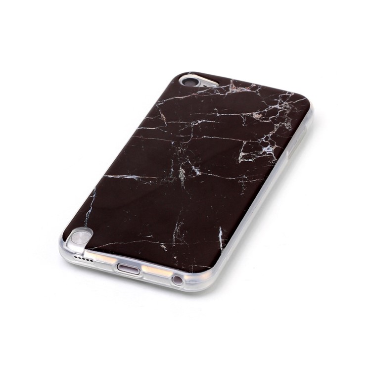 Custodia In Similpelle IMD Gel TPU Per Apple Ipod Touch 6 - Nero-4