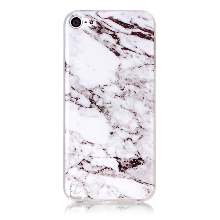 For Apple iPod Touch (2019) / Touch 6 Marble Pattern IMD TPU Case Accessory - White-2