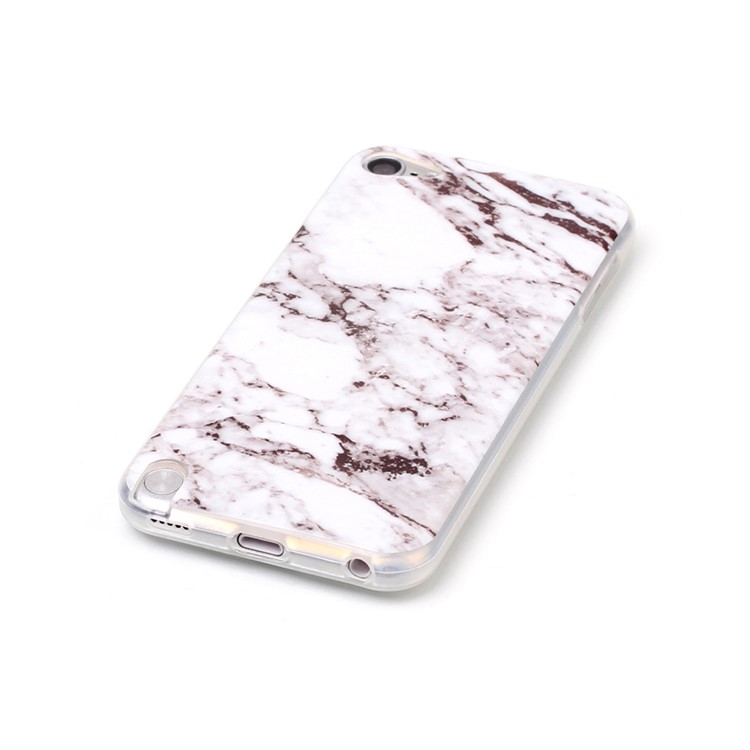 For Apple iPod Touch (2019) / Touch 6 Marble Pattern IMD TPU Case Accessory - White-4