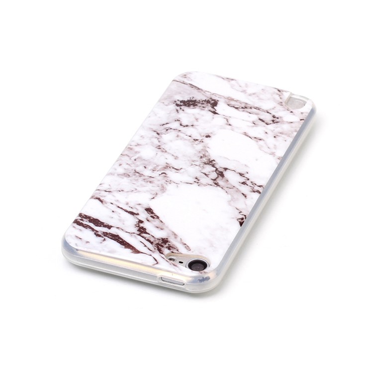 For Apple iPod Touch (2019) / Touch 6 Marble Pattern IMD TPU Case Accessory - White-5