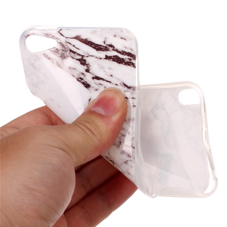 For Apple iPod Touch (2019) / Touch 6 Marble Pattern IMD TPU Case Accessory - White-6