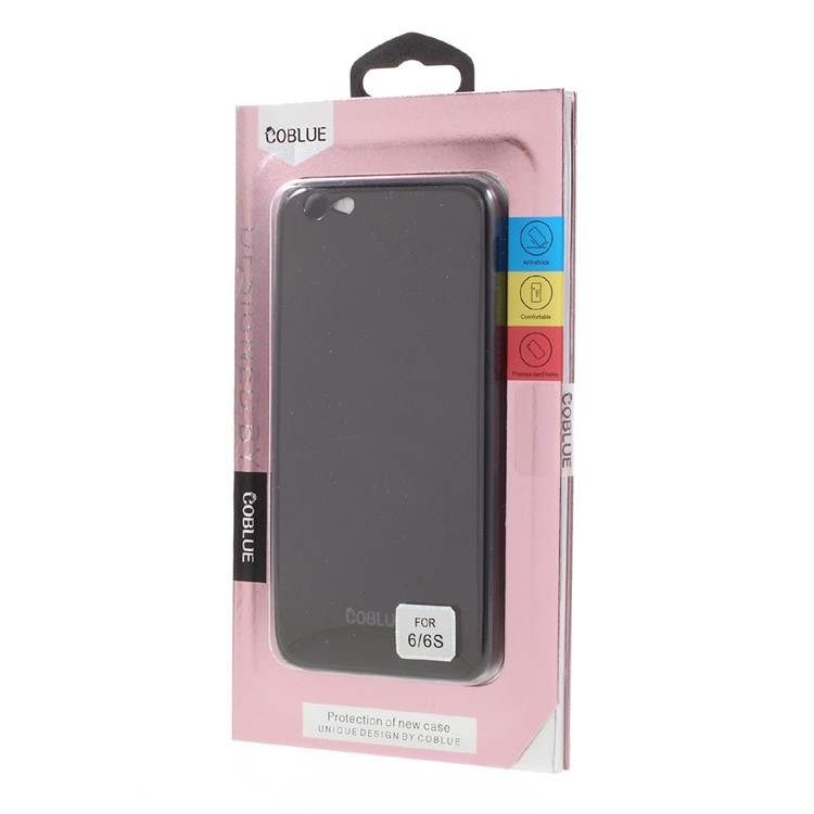 COBLUE Piano Series for iPhone 6s/6 4.7 Glossy PC and TPU Mobile Phone Cover - Black-7